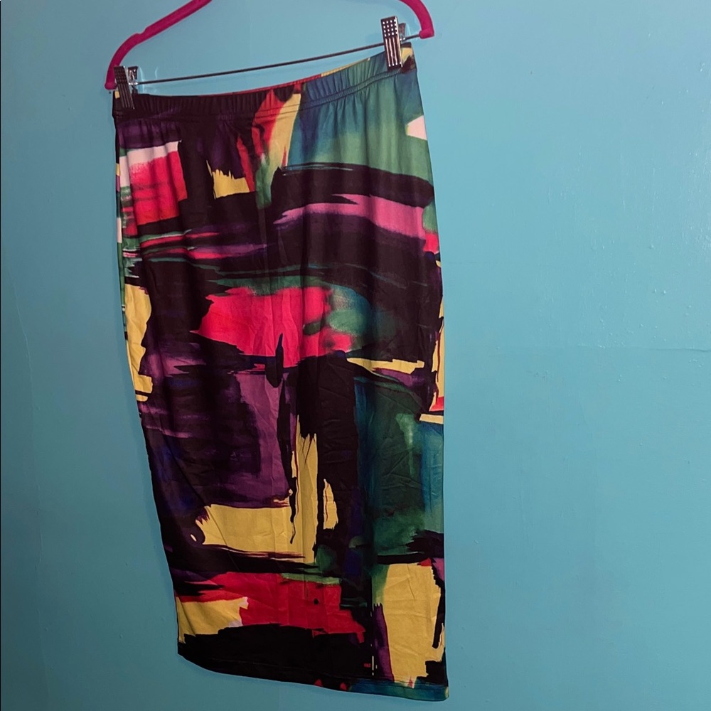 Colorful Abstract Print Two-Piece Set - Picture 5 of 11